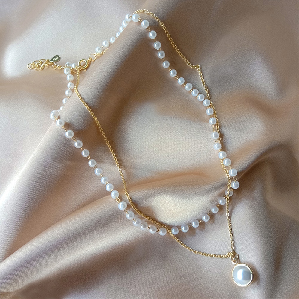 Women's Pearl Necklace Pendant