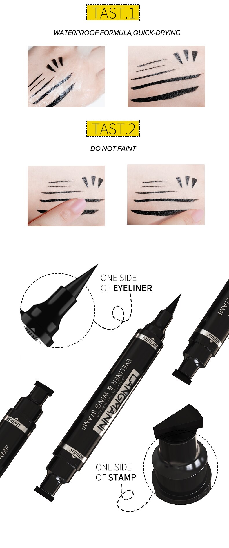 Double-Head Waterproof Liquid Eyeliner