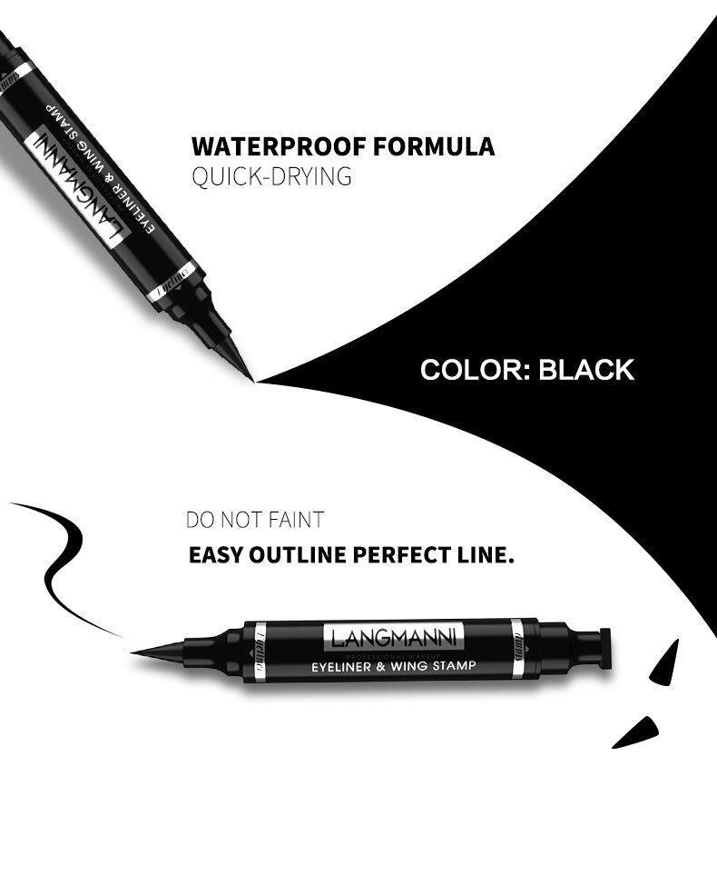 Double-Head Waterproof Liquid Eyeliner