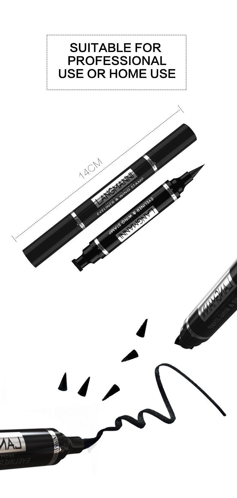 Double-Head Waterproof Liquid Eyeliner