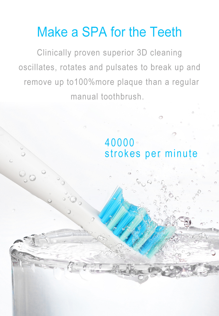 Electric USB Rechargeable Waterproof Toothbrush